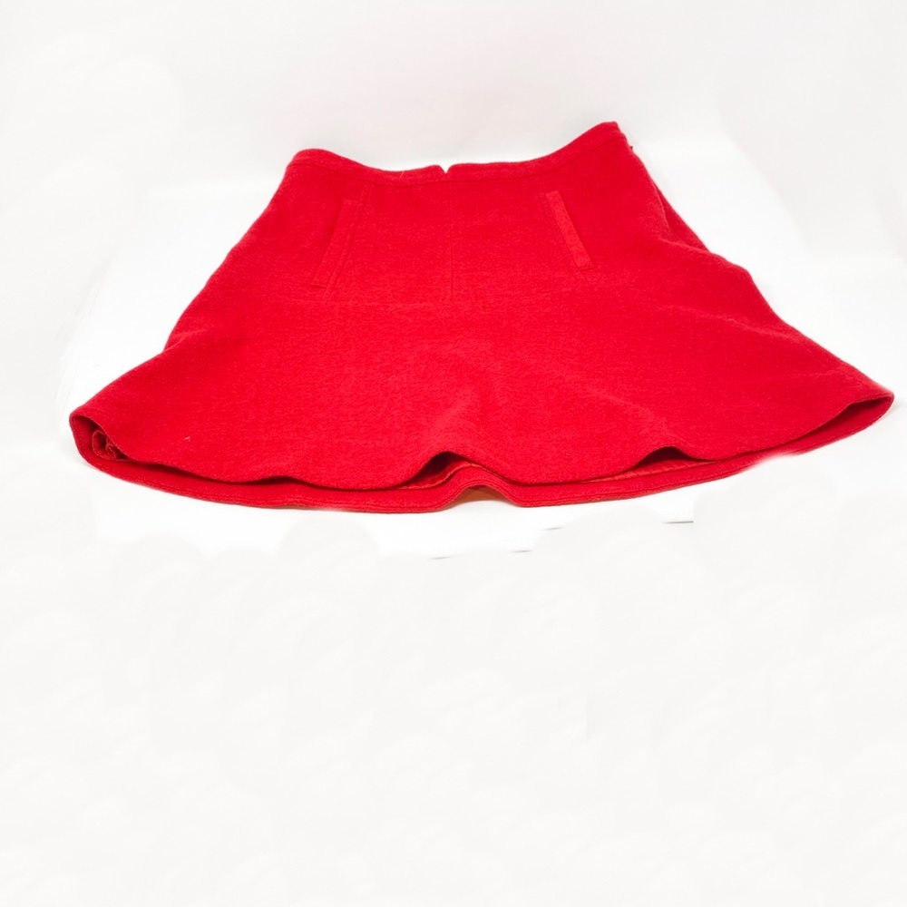 Red Wool skirt